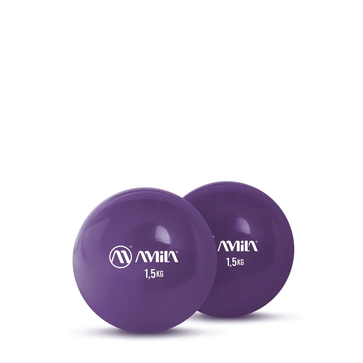 Фитнес Топка за Длан AMILA Palm Ball 1,5 кг – лилава
